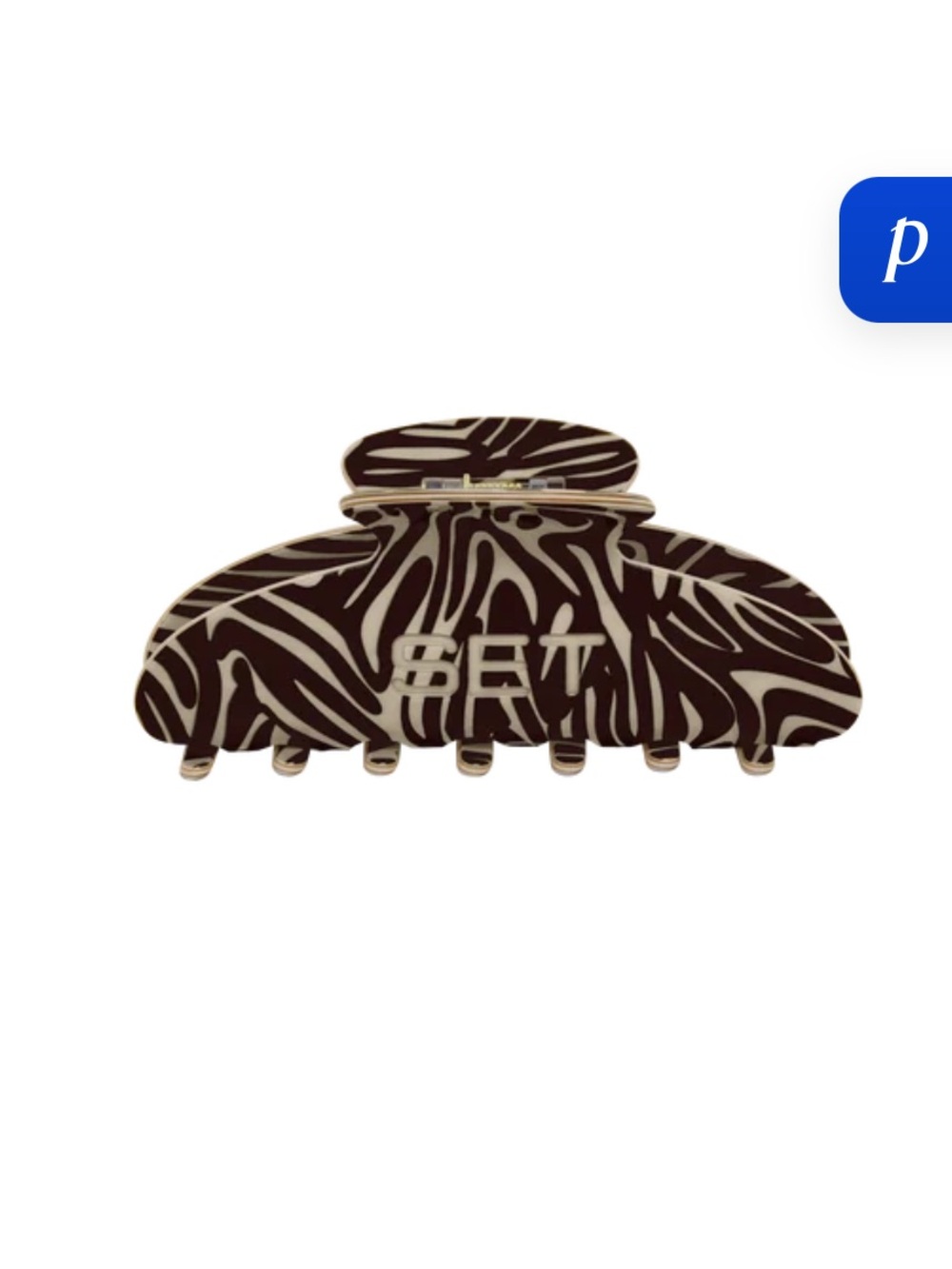 SET Active Gallop Hair Claw Clip - Brown & Cream